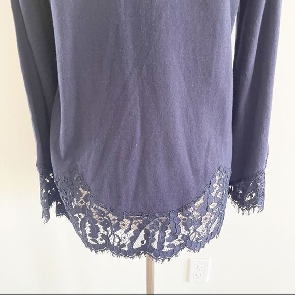 Soft Surroundings Navy Sweater Pull Over Medium - Picture 8 of 9